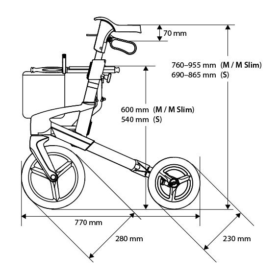 Outdoor Rollator Olympos Atr Fa Topro